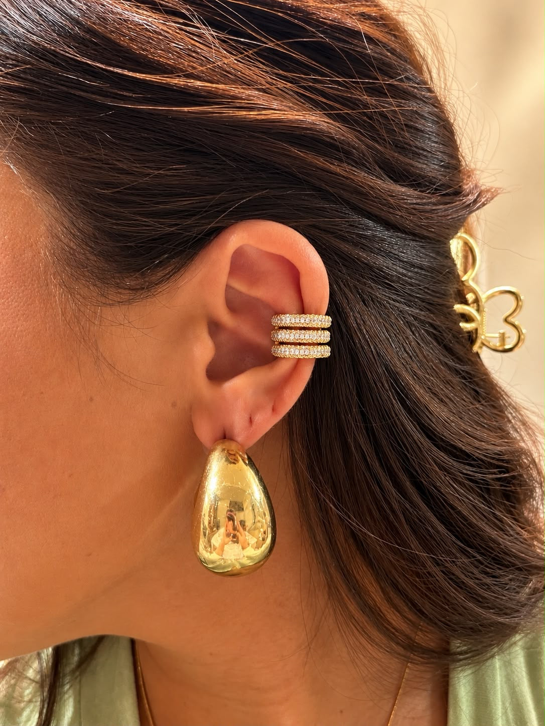 Ear Cuff Triple Shine