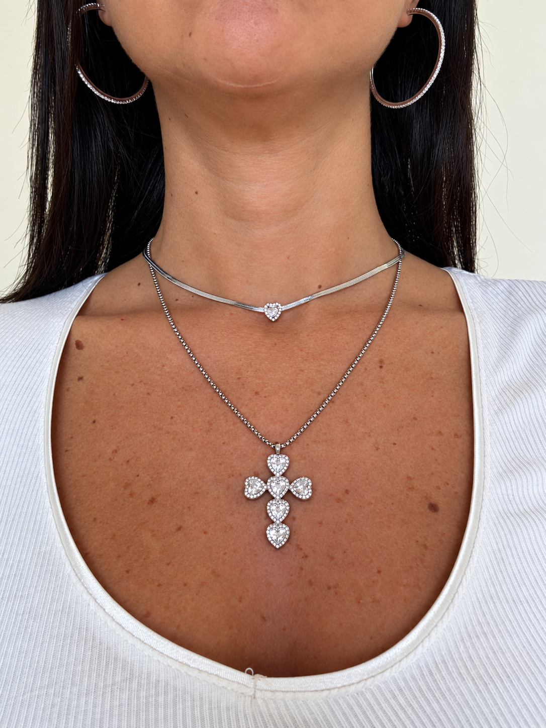 Collana cuore luce