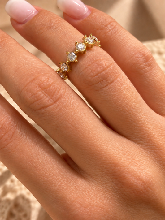 Anello Mini Zirconi