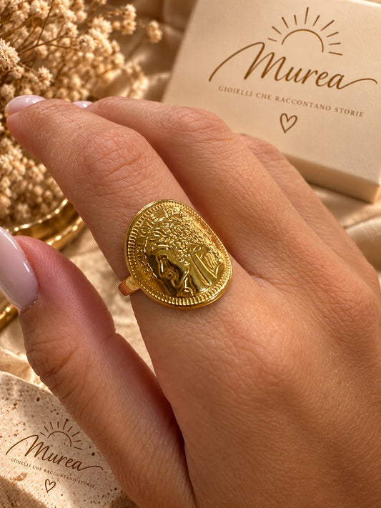 Anello medaglione