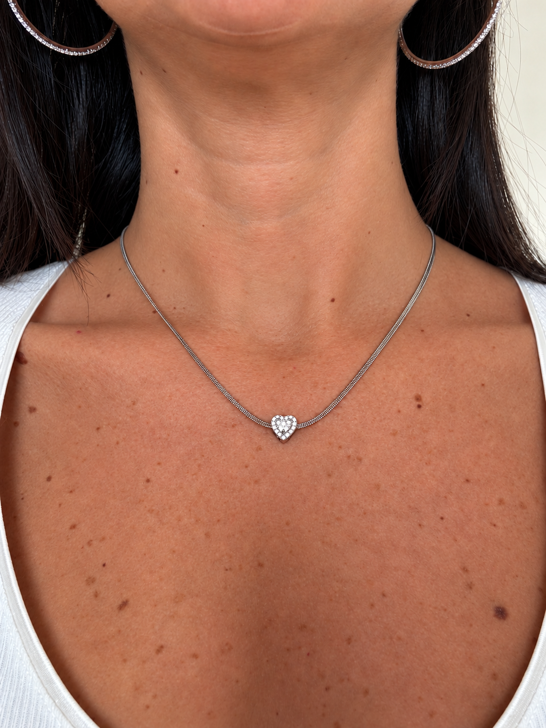 Collana cuore luce